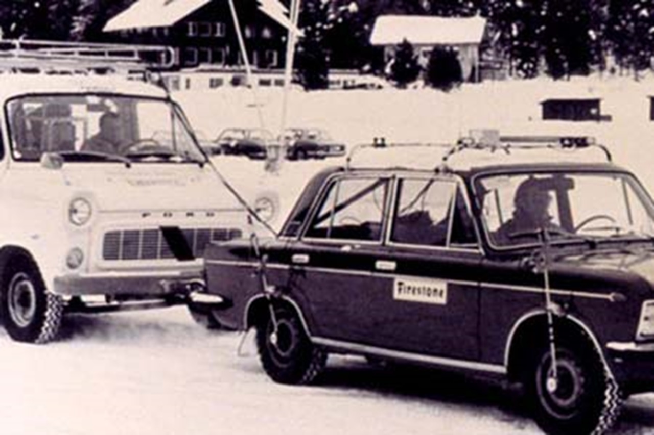 1955 Firestone larger rubber producer